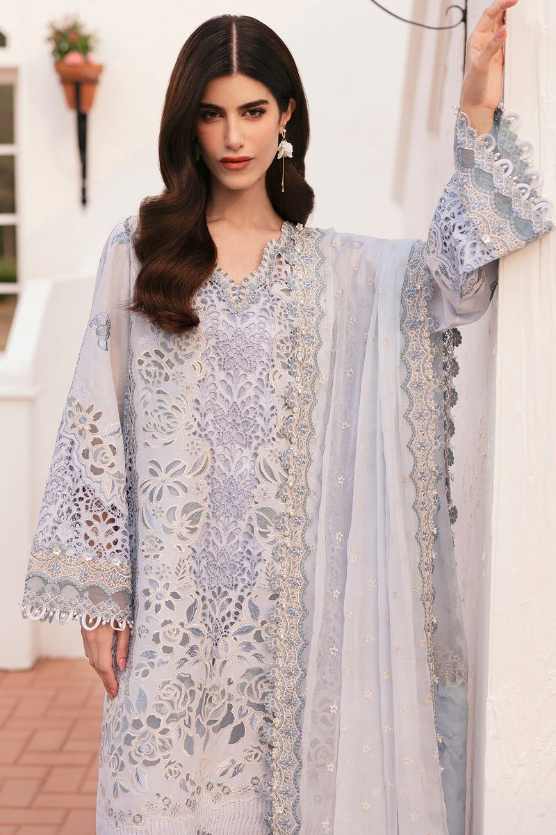 Baroque Eid Lawn Unstitched Embroidered 3Pc Suit BEL-25-D02