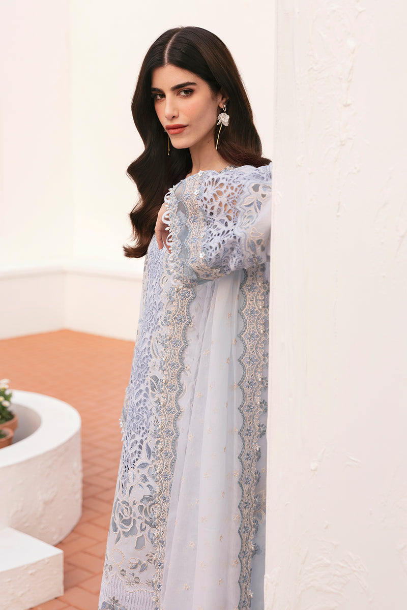 Baroque Eid Lawn Unstitched Embroidered 3Pc Suit BEL-25-D02