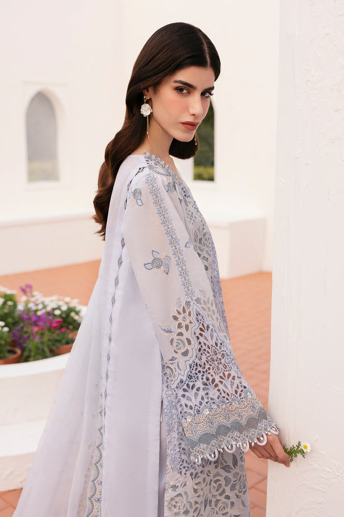 Baroque Eid Lawn Unstitched Embroidered 3Pc Suit BEL-25-D02