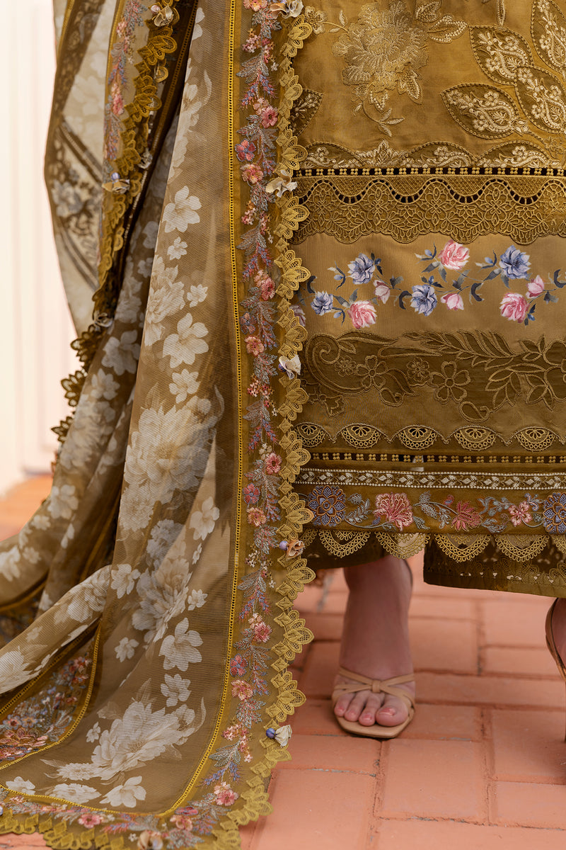 Baroque Eid Lawn Unstitched Embroidered 3Pc Suit BEL-25-D03