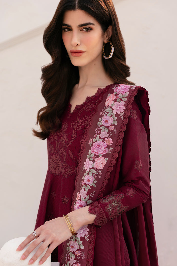 Baroque Eid Lawn Unstitched Embroidered 3Pc Suit BEL-25-D05