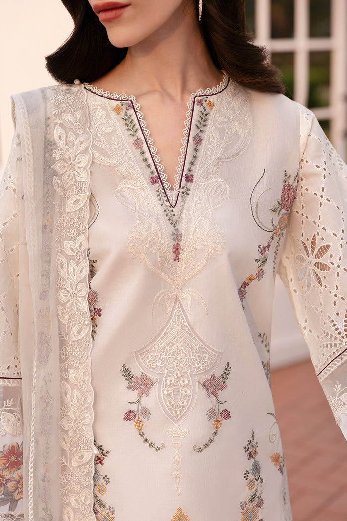 Baroque Eid Lawn Unstitched Embroidered 3Pc Suit BEL-25-D06