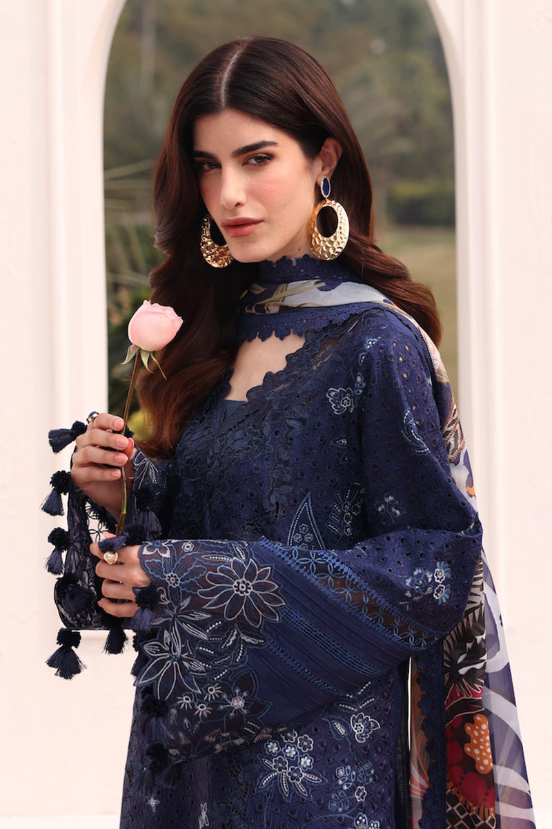 Baroque Eid Lawn Unstitched Embroidered 3Pc Suit BEL-25-D07