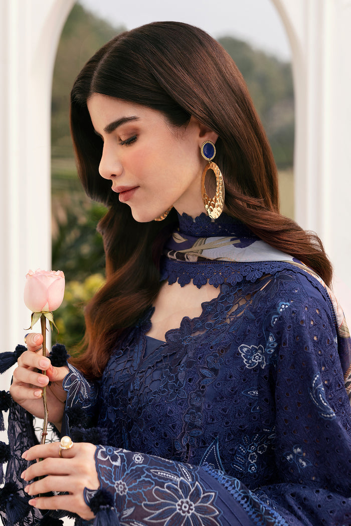 Baroque Eid Lawn Unstitched Embroidered 3Pc Suit BEL-25-D07