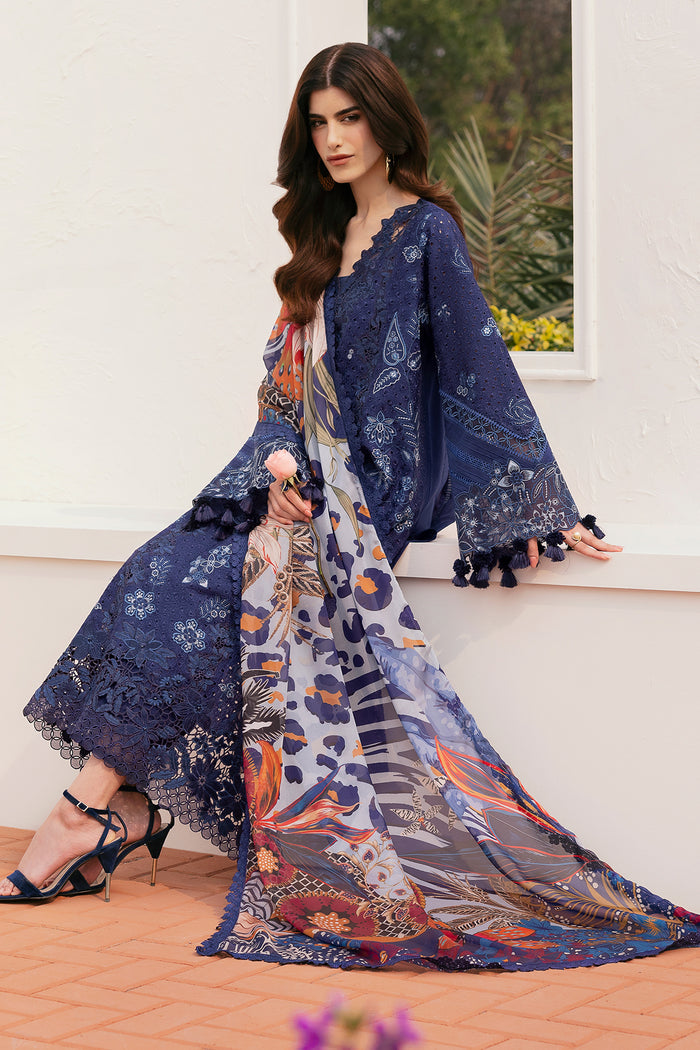 Baroque Eid Lawn Unstitched Embroidered 3Pc Suit BEL-25-D07