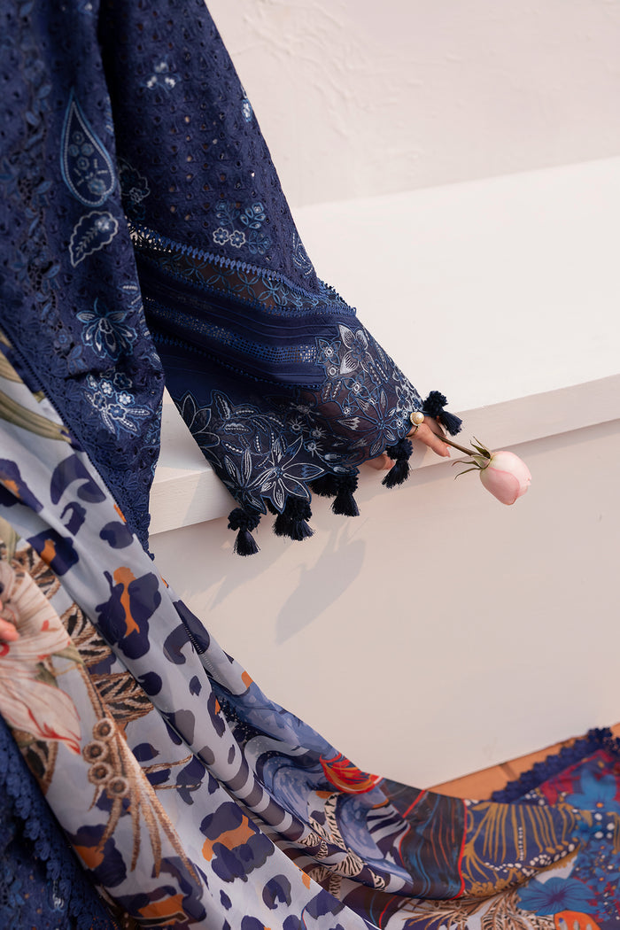 Baroque Eid Lawn Unstitched Embroidered 3Pc Suit BEL-25-D07