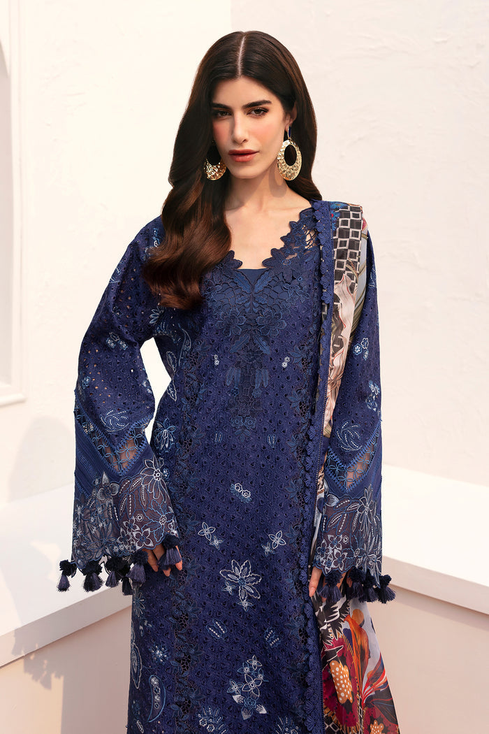Baroque Eid Lawn Unstitched Embroidered 3Pc Suit BEL-25-D07