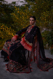 ELAN Embroidered Luxury Lawn Unstitched 3Piece Suit EL23-02-A NYSA