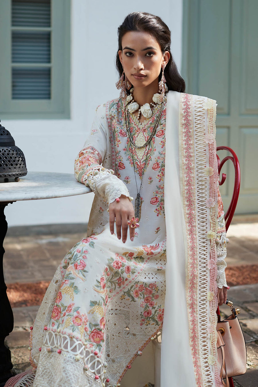 ELAN Embroidered Luxury Lawn Unstitched 3Piece Suit EL23-02-B NYSA