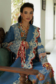 ELAN Embroidered Luxury Lawn Unstitched 3Piece Suit EL23-03-B ZIVA