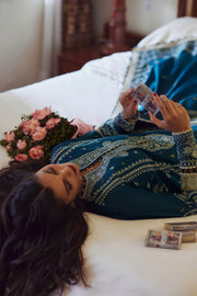 ELAN Embroidered Luxury Lawn Unstitched 3Pc Suit EL24-04A MAHROSH