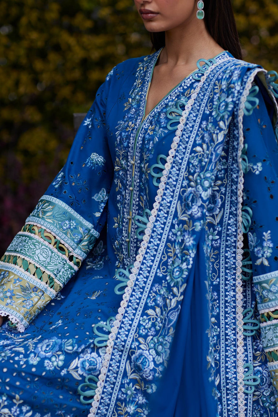 ELAN Embroidered Luxury Lawn Unstitched 3Pc Suit EL24-06B IVANA