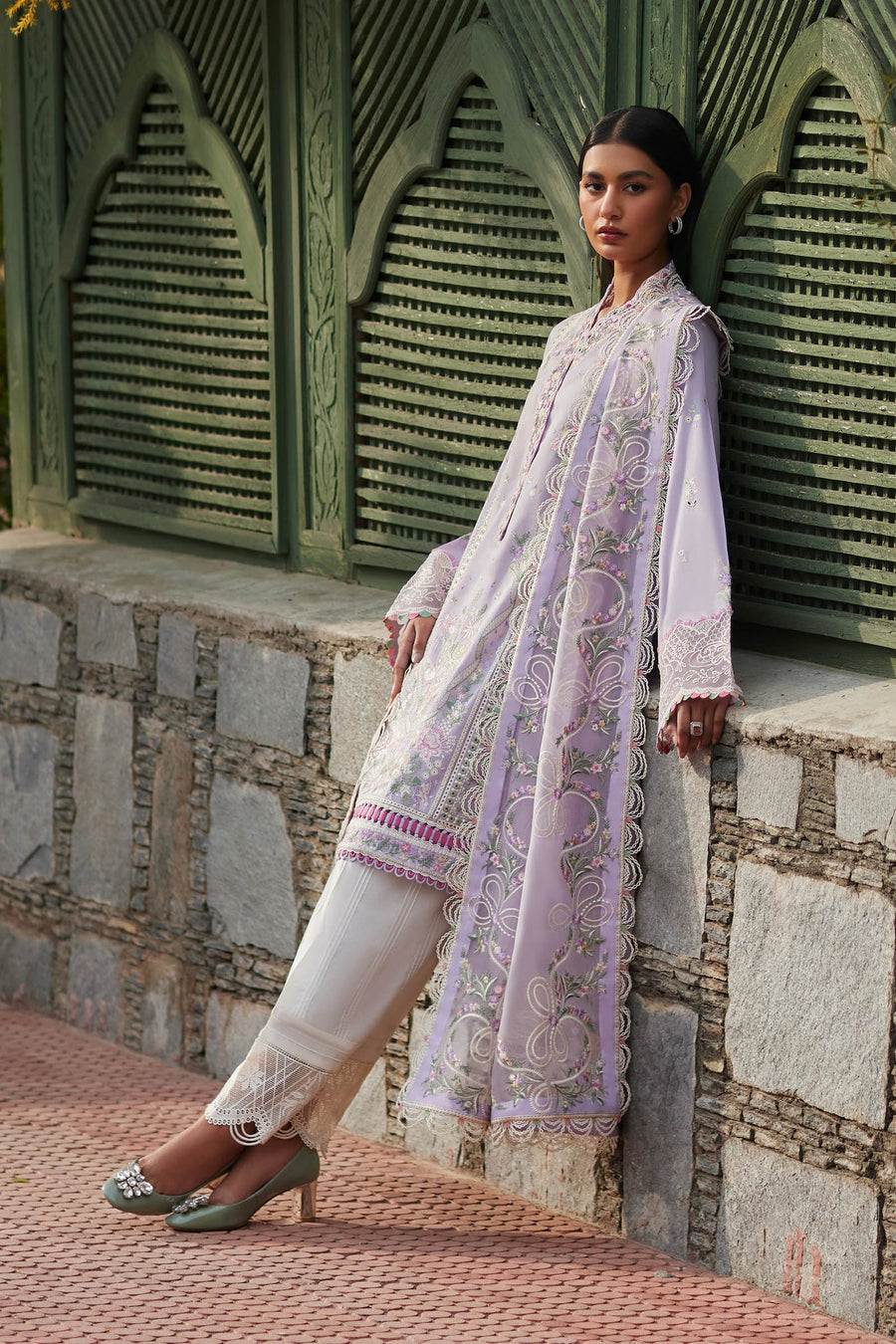 ELAN Embroidered Luxury Lawn Unstitched 3Pc Suit EL24-08A ZENEL