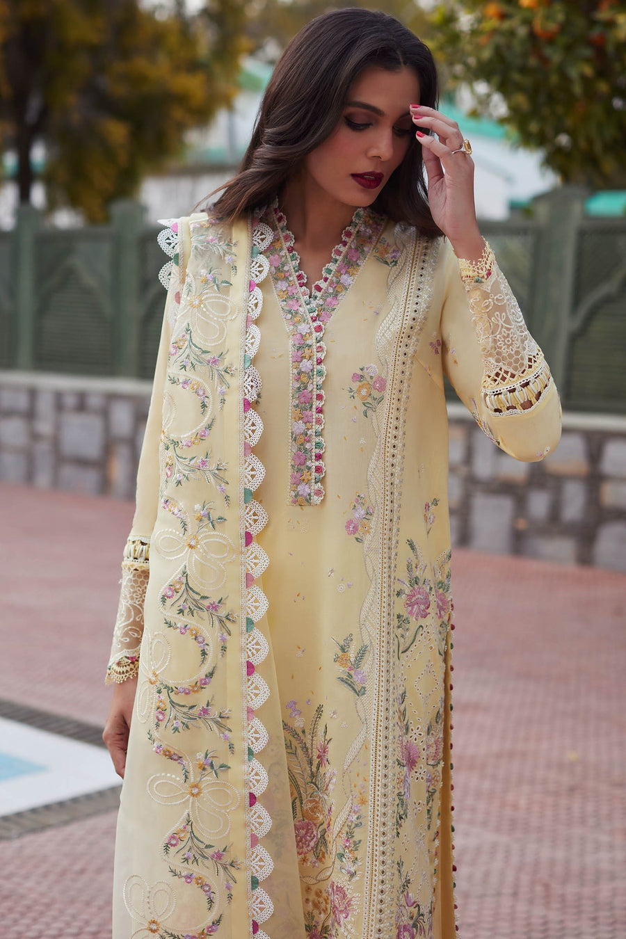 ELAN Embroidered Luxury Lawn Unstitched 3Pc Suit EL24-08B ZENEL