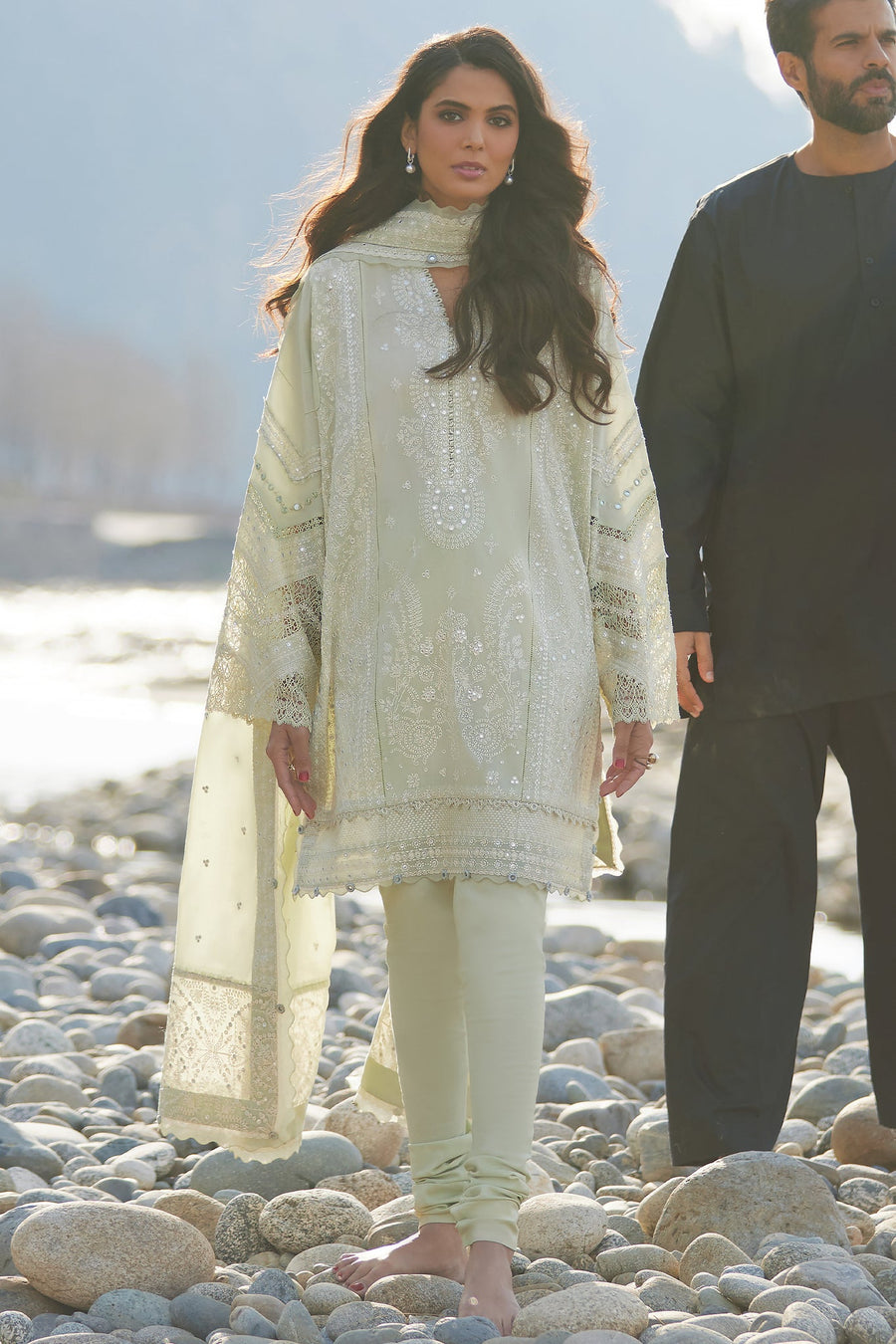ELAN Embroidered Luxury Lawn Unstitched 3Pc Suit EL24-12A ZEINA