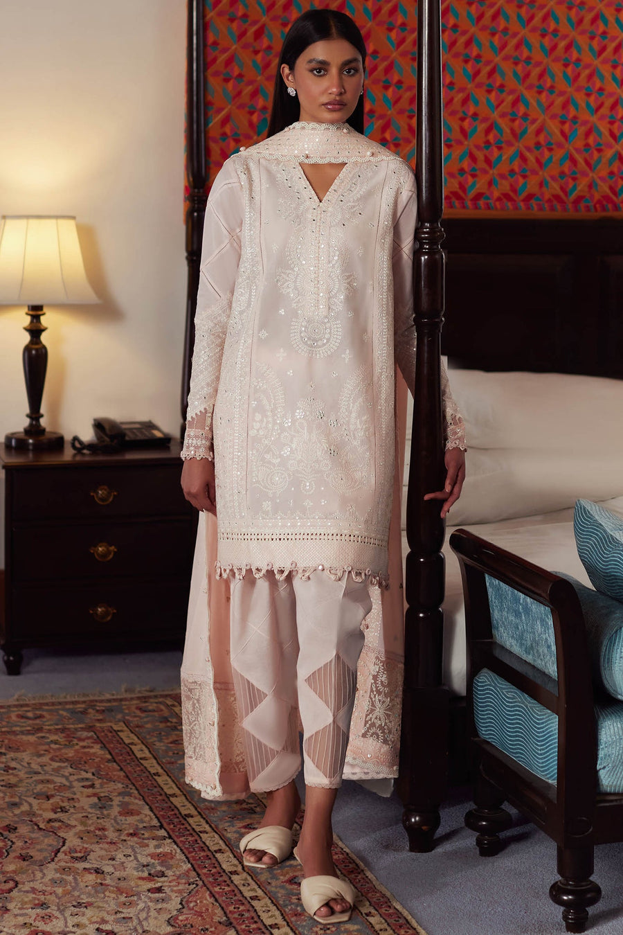 ELAN Embroidered Luxury Lawn Unstitched 3Pc Suit EL24-12B ZEINA