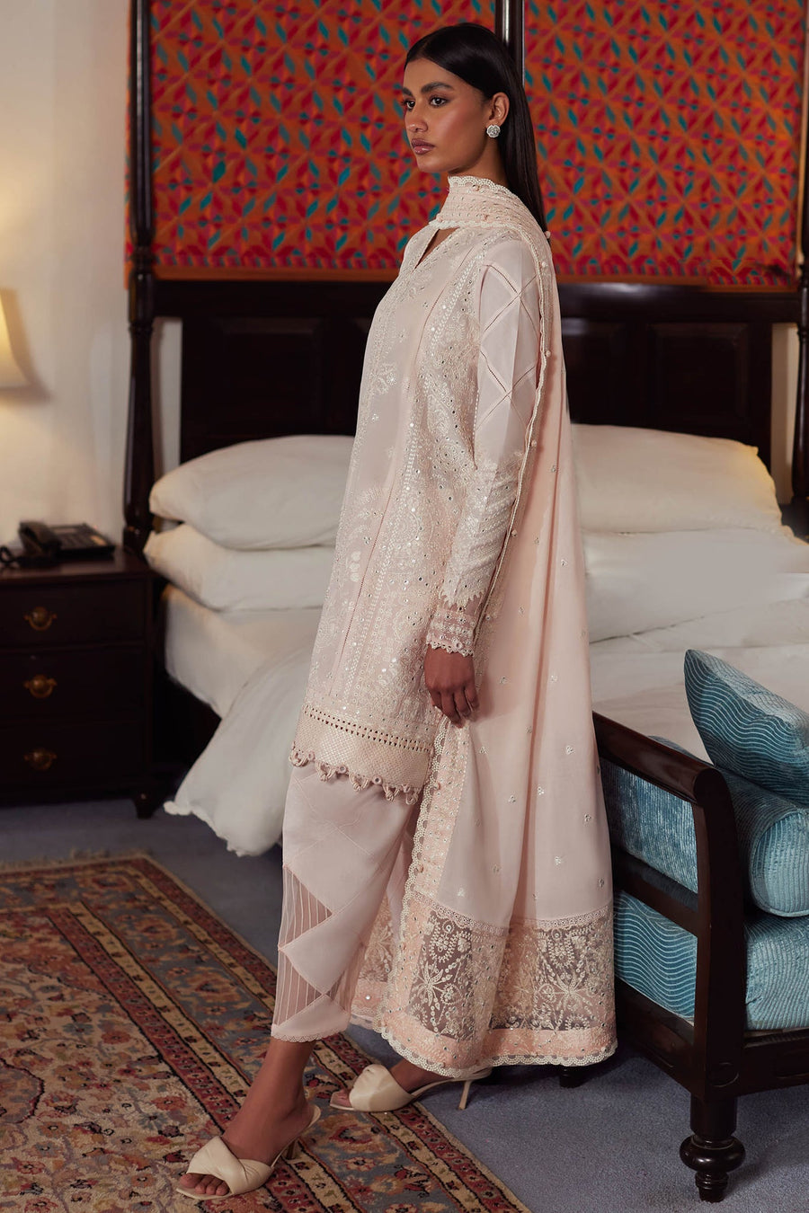 ELAN Embroidered Luxury Lawn Unstitched 3Pc Suit EL24-12B ZEINA