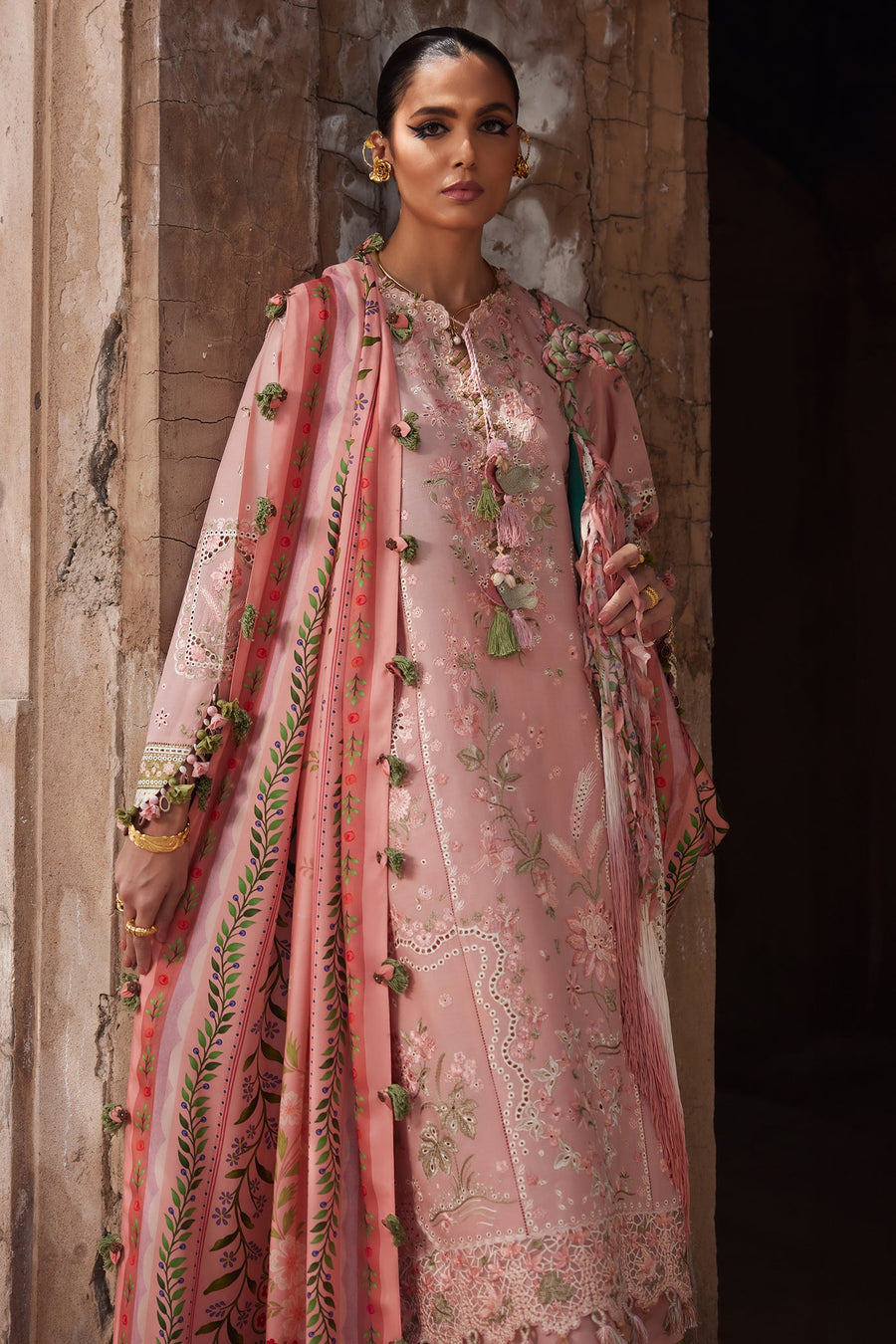 ELAN Embroidered Luxury Lawn Unstitched 3Pc Suit EL25-01A SERENE