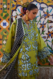 ELAN Embroidered Luxury Lawn Unstitched 3Pc Suit EL25-03A SOLENE