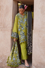 ELAN Embroidered Luxury Lawn Unstitched 3Pc Suit EL25-03A SOLENE