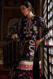 ELAN Embroidered Luxury Lawn Unstitched 3Pc Suit EL25-04A AZUREH