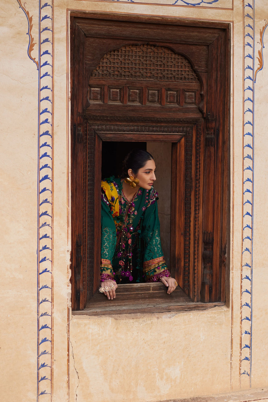 ELAN Embroidered Luxury Lawn Unstitched 3Pc Suit EL25-06A AURIELLE