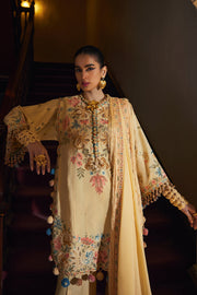 ELAN Embroidered Luxury Lawn Unstitched 3Pc Suit EL25-07A ZAHARA