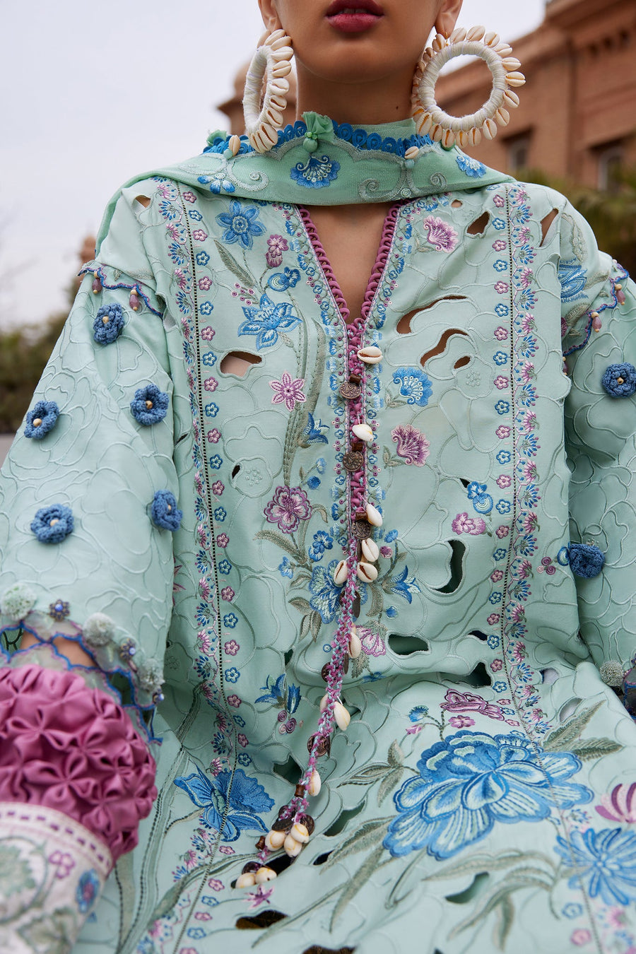 ELAN Embroidered Luxury Lawn Unstitched 3Pc Suit EL25-09B AMARA