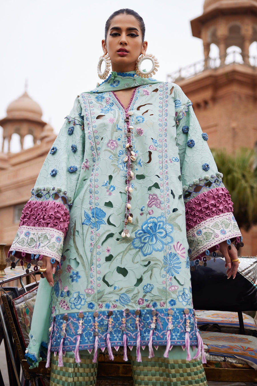ELAN Embroidered Luxury Lawn Unstitched 3Pc Suit EL25-09B AMARA