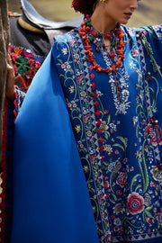 ELAN Embroidered Luxury Lawn Unstitched 3Pc Suit EL26-01B ZABAR