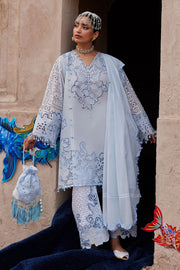 ELAN Embroidered Luxury Lawn Unstitched 3Pc Suit EL26-02A BRUMINE