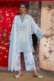 ELAN Embroidered Luxury Lawn Unstitched 3Pc Suit EL26-02A BRUMINE