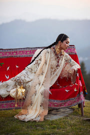 ELAN Embroidered Luxury Lawn Unstitched 3Pc Suit EL26-02B BRUMINE