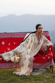 ELAN Embroidered Luxury Lawn Unstitched 3Pc Suit EL26-02B BRUMINE