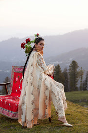 ELAN Embroidered Luxury Lawn Unstitched 3Pc Suit EL26-02B BRUMINE