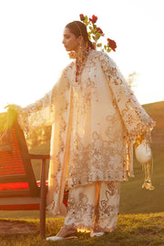 ELAN Embroidered Luxury Lawn Unstitched 3Pc Suit EL26-02B BRUMINE