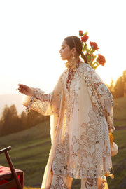 ELAN Embroidered Luxury Lawn Unstitched 3Pc Suit EL26-02B BRUMINE