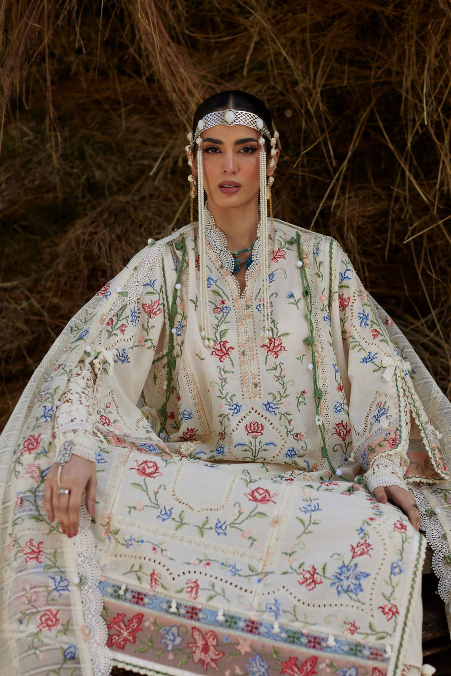 ELAN Embroidered Luxury Lawn Unstitched 3Pc Suit EL26-03B SOZRAAG