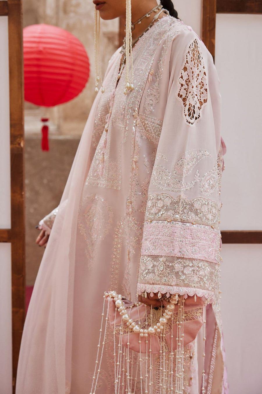 ELAN Embroidered Luxury Lawn Unstitched 3Pc Suit EL26-04B ROUHAAN
