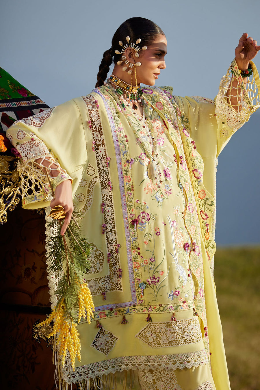 ELAN Embroidered Luxury Lawn Unstitched 3Pc Suit EL26-05A NEELUNE