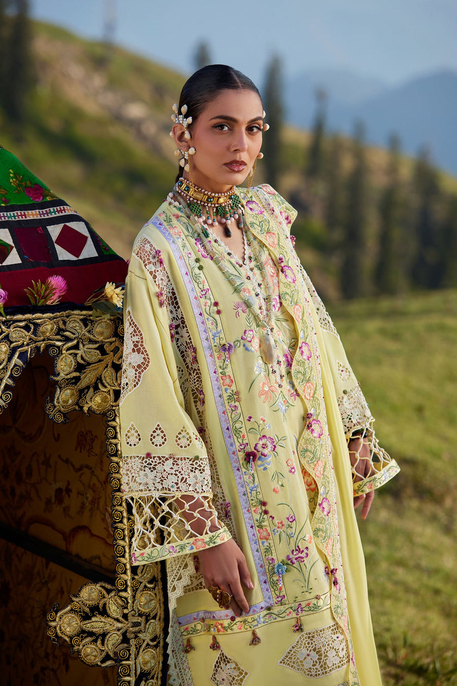 ELAN Embroidered Luxury Lawn Unstitched 3Pc Suit EL26-05A NEELUNE