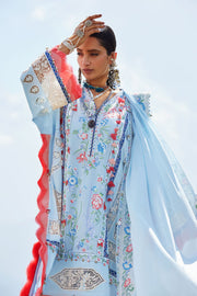 ELAN Embroidered Luxury Lawn Unstitched 3Pc Suit EL26-05B NEELUNE