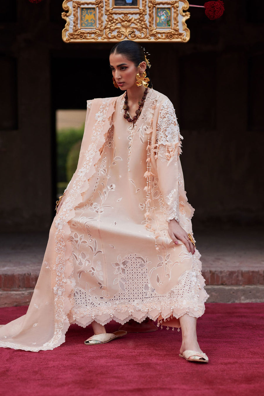ELAN Embroidered Luxury Lawn Unstitched 3Pc Suit EL26-06A NOORAI