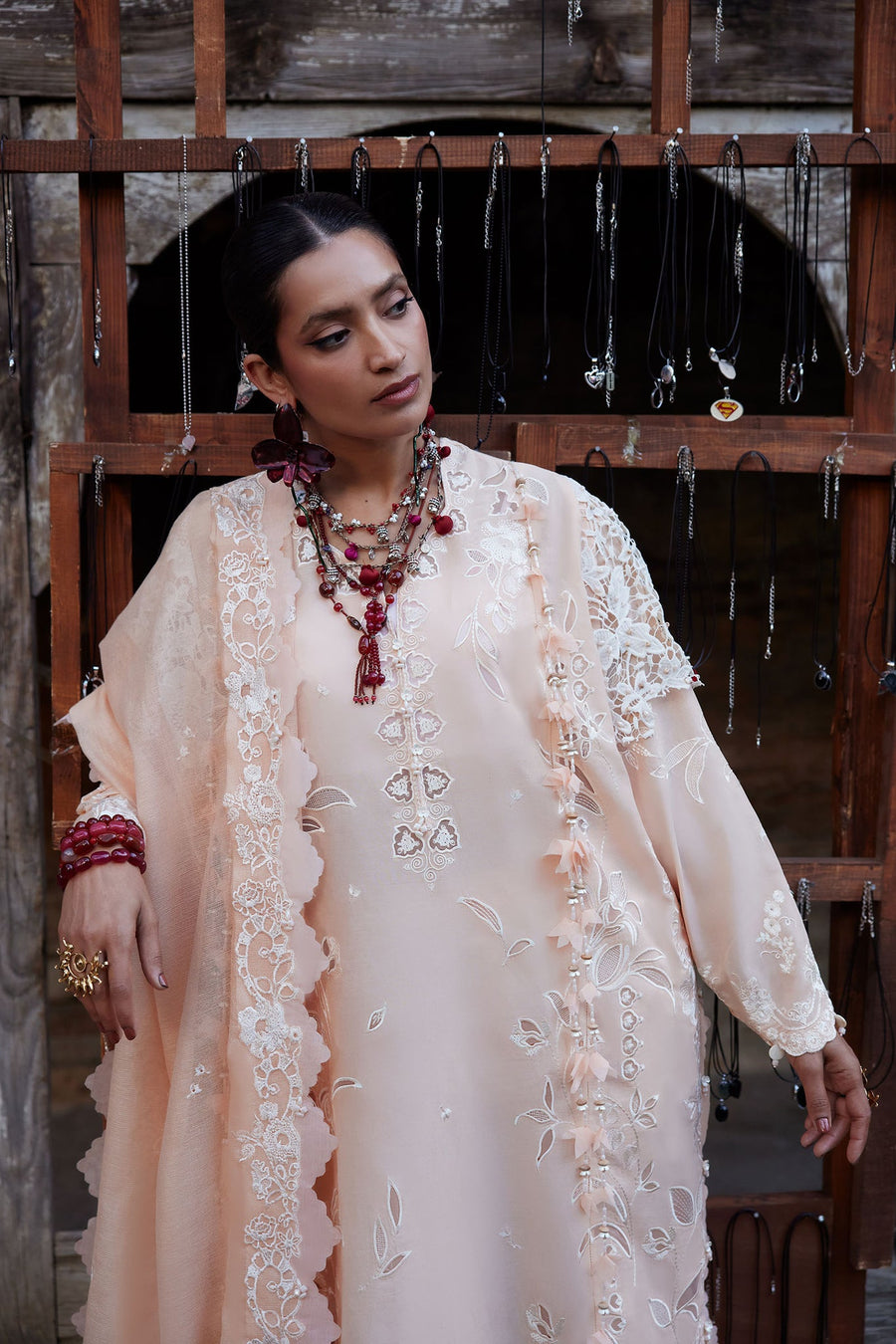 ELAN Embroidered Luxury Lawn Unstitched 3Pc Suit EL26-06A NOORAI