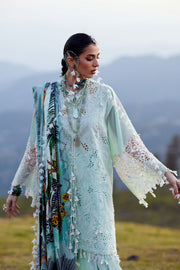 ELAN Embroidered Luxury Lawn Unstitched 3Pc Suit EL26-07A ZEVARÉ