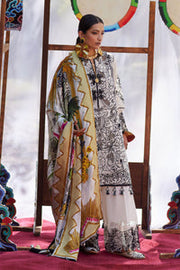 ELAN Embroidered Luxury Lawn Unstitched 3Pc Suit EL26-07B ZEVARÉ