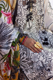 ELAN Embroidered Luxury Lawn Unstitched 3Pc Suit EL26-07B ZEVARÉ