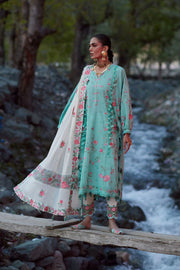 ELAN Embroidered Luxury Lawn Unstitched 3Pc Suit EL26-08B GULRAAZ