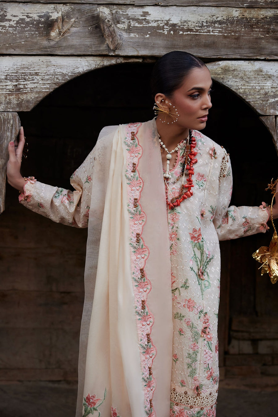ELAN Embroidered Luxury Lawn Unstitched 3Pc Suit EL26-10A MEHRVAAN
