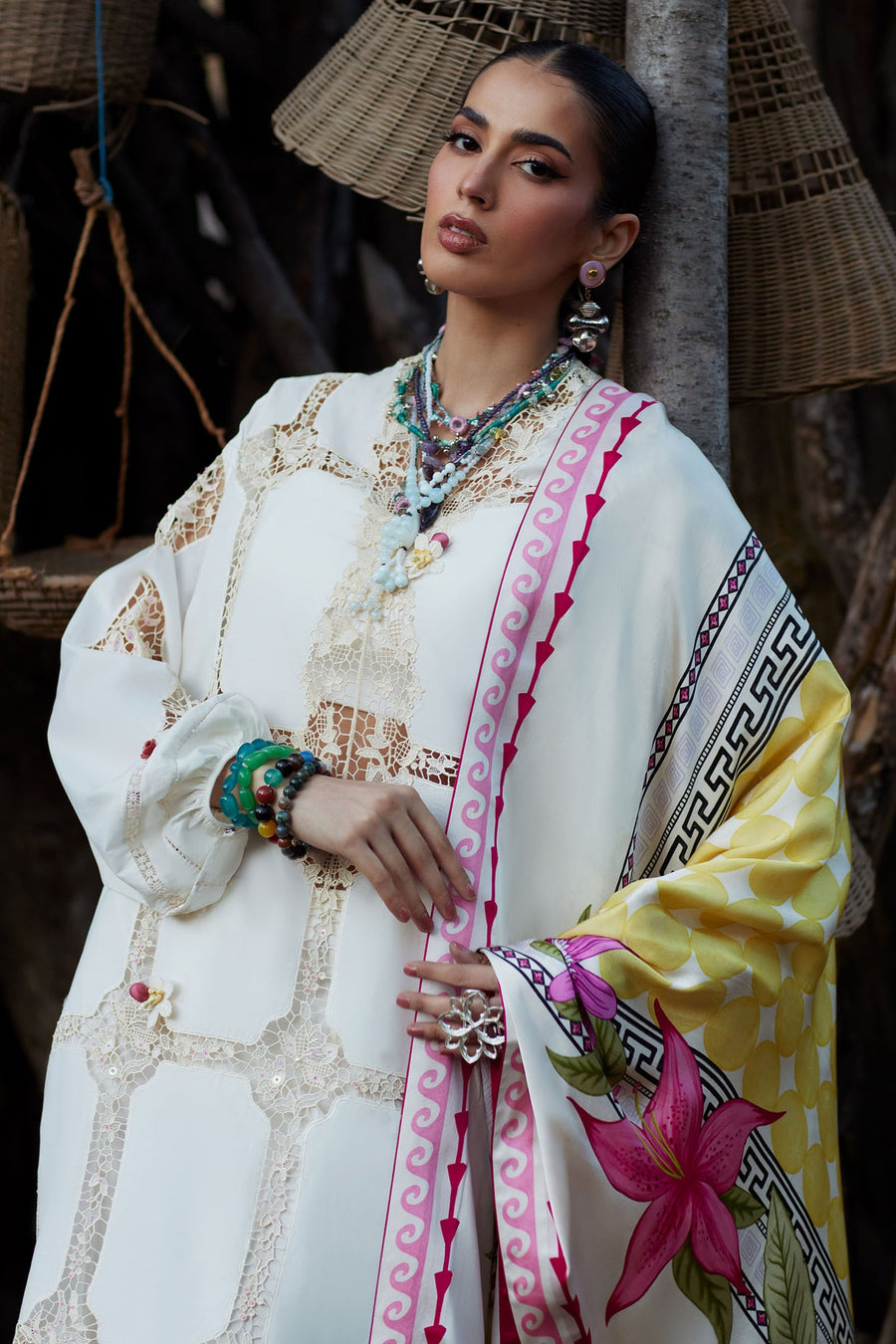 ELAN Embroidered Luxury Lawn Unstitched 3Pc Suit EL26-11B ZÉRIN